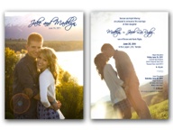5x7 double sided. Customize photos, color and fonts!